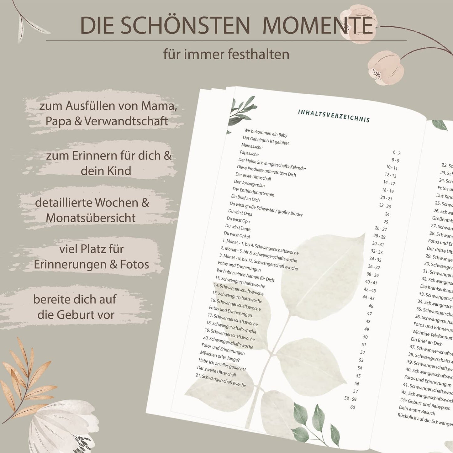 JoviTea Schwangerschaftstagebuch Hardcover