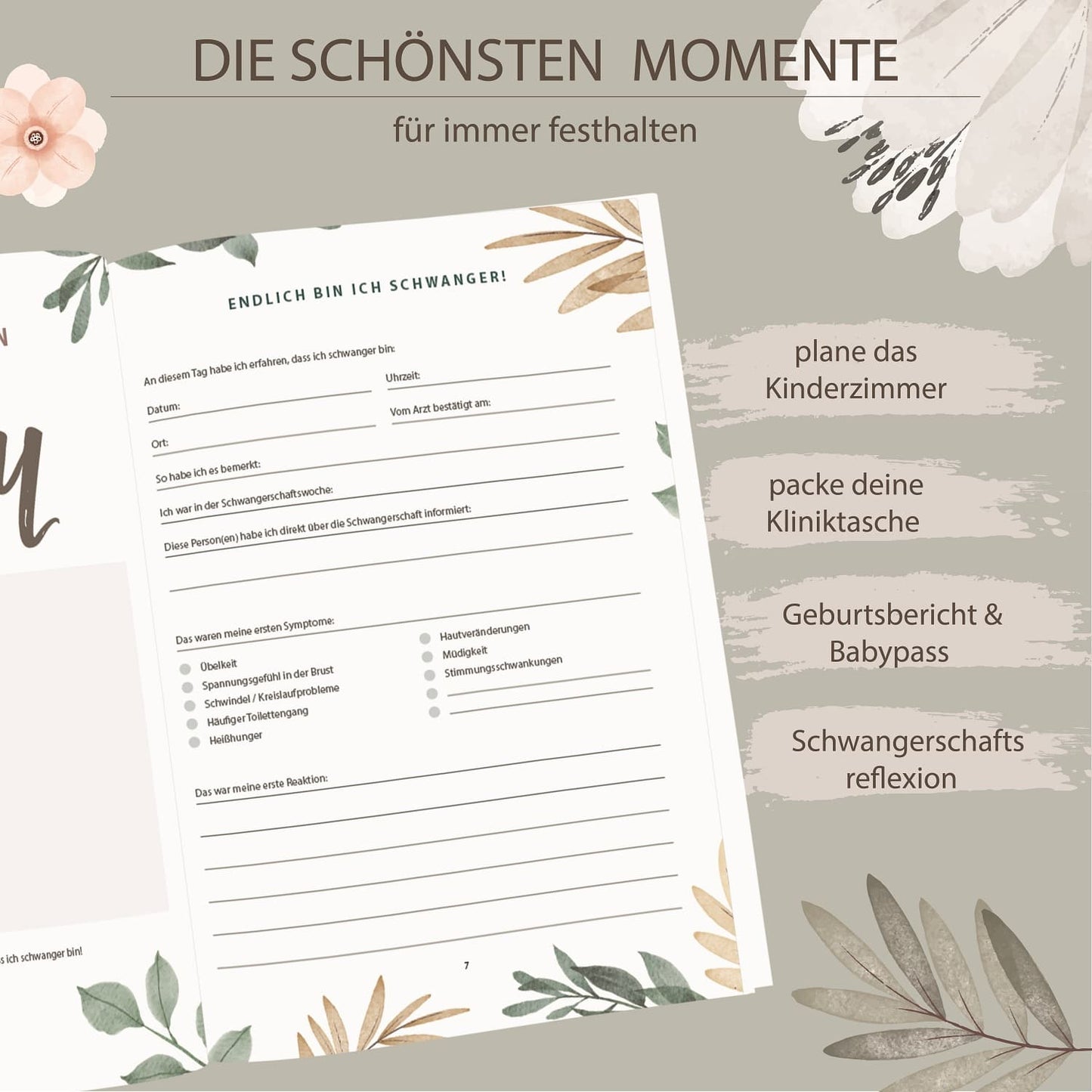 JoviTea Schwangerschaftstagebuch Hardcover