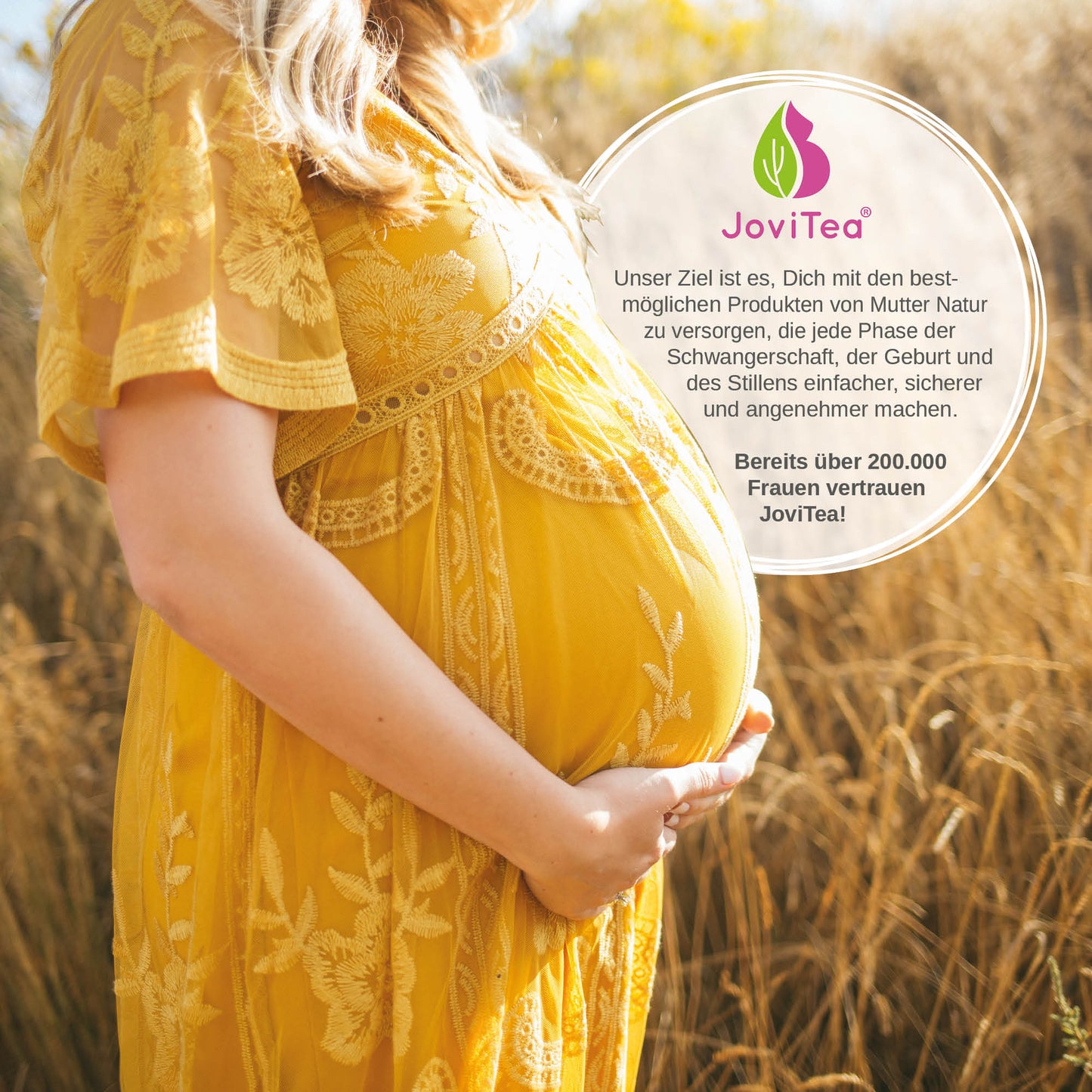 JoviTea Schwangerschaftspaket + 2x Gratis Tee & Sieb